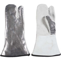 One Finger Heat Resistant Mitt, Aluminized/Kevlar&reg;/Leather, One Size, Protects Up To 650°F (343°C) Distribution Jean Lapalme