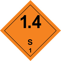 &eacute;tiquettes de manutention de mati&egrave;res dangereuses, 4" lo x 4" la, Noir/orange Distribution Jean Lapalme