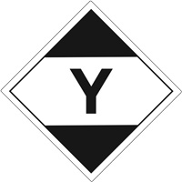 &eacute;tiquettes de quantit&eacute; limit&eacute;e pour transport a&eacute;rien Y, 4" lo x 4" la, Noir sur blanc Distribution Jean Lapalme