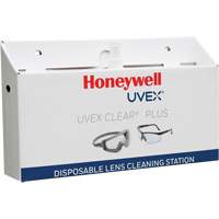 Poste de nettoyage jetable de lentilles Uvex Clear Plus, Carton, 16" lo x 3,19" p x 9,25" h Distribution Jean Lapalme