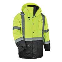 Parka thermique GloWear 8384 de Type R, Jaune lime haute visibilit&eacute;, Grand Distribution Jean Lapalme