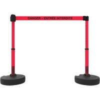 Plus Barrier Post Set, Plastic, 42" H, Red Tape, 15' Tape Length Distribution Jean Lapalme