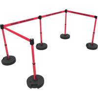 Plus Barrier Post Set, Plastic, 42" H, Red Tape, 15' Tape Length Distribution Jean Lapalme