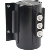 Wall Mount Barrier with Magnetic Tape, Steel, Screw Mount, 12', Black Tape Distribution Jean Lapalme