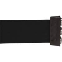 Cassette de ruban magn&eacute;tique pour barri&egrave;re de contr&ocirc;le des foules personnalis&eacute;e, 12', Ruban Noir Distribution Jean Lapalme