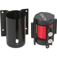 Wall Mount Barrier with Magnetic Tape, Steel, Screw Mount, 7', Red Tape Distribution Jean Lapalme