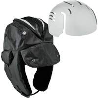 Chapeau de trappeur avec fermeture &agrave; glissi&egrave;re et casque antichoc &agrave; ins&eacute;rer N-Ferno, Doublure en Polyur&eacute;thane/Satin, Moyen/Petit, Noir Distribution Jean Lapalme