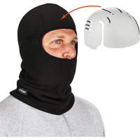 N-Ferno&reg; Zippered Balaclava Face Mask with Bump Cap Insert, Fleece/Polyester, Black Distribution Jean Lapalme