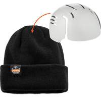 Tuque en tricot c&ocirc;tel&eacute; avec fermeture &agrave; glissi&egrave;re et casque antichoc &agrave; ins&eacute;rer N-Ferno, Taille unique, Noir Distribution Jean Lapalme