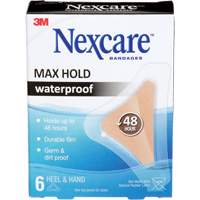 Nexcare Max-Hold Waterproof Bandages, Hand/Heel, 3-1/2", Plastic, Sterile Distribution Jean Lapalme