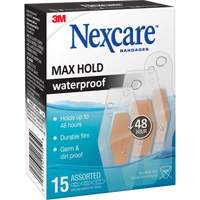 Nexcare Max-Hold Waterproof Bandages, Assorted, Plastic, Sterile Distribution Jean Lapalme