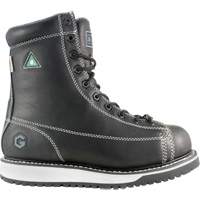 Rigger Work Boots, Leather, Steel Toe, Size 7, Impermeable Distribution Jean Lapalme