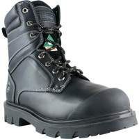 Boomerang Work Boots, Leather, Steel Toe, Size 7, Impermeable Distribution Jean Lapalme