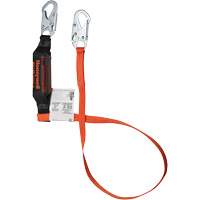 Titan Shock-Absorbing Lanyard, 6', Locking Snap Hook Center, Locking Snap Hook Leg Ends, Polyester Distribution Jean Lapalme