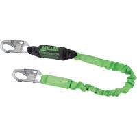 Miller&reg; StretchStop&reg; Shock-Absorbing Lanyard, 6', Locking Snap Hook Center, Locking Snap Hook Leg Ends, Polyester Distribution Jean Lapalme