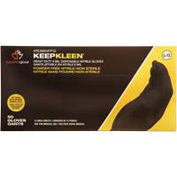 Gants jetables KeepKleen, Petit, Nitrile, 8 mils, Sans poudre, Noir Distribution Jean Lapalme