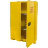 Flammable Storage Cabinet, 45 gal., 2 Door, 43" W x 65" H x 18" D Distribution Jean Lapalme