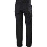 Pantalons d'entretien Oxford, Poly-coton, Noir, Taille 30, Entrejambe 30 Distribution Jean Lapalme