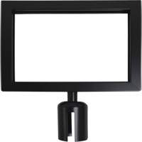 Sign Frame for Crowd Control Post, Black Distribution Jean Lapalme