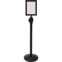 Sign Frame for Crowd Control Post, Black Distribution Jean Lapalme