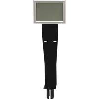 Sign & Dispenser Holder for Crowd Control Post, Black Distribution Jean Lapalme