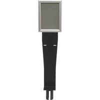 Sign & Dispenser Holder for Crowd Control Post, Black Distribution Jean Lapalme