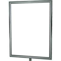 Heavy-Duty Vertical Sign Holder for Classic Posts, Polished Chrome Distribution Jean Lapalme