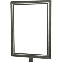 Heavy-Duty Vertical Sign Holder for Classic Posts, Satin Chrome Distribution Jean Lapalme