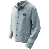 Veste de soudeur, Cuir, 5T-Grand, Gris Distribution Jean Lapalme