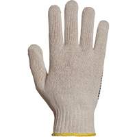 Gant en tricot avec pois de PVC Sure Grip, Poly/coton, Un c&ocirc;t&eacute;, Calibre 7, T-petit Distribution Jean Lapalme