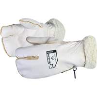 Mitaine d'hiver Endura en cuir fleur de vache avec doublure de velours acrylique, Taille Grand, Mitaine Distribution Jean Lapalme