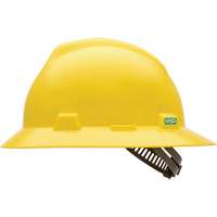 Casque de s&eacute;curit&eacute; &agrave; fente et bordure compl&egrave;te V-Gard, Suspension &agrave; douille, Non ventil&eacute; Distribution Jean Lapalme