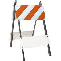 Barricade prismatique, Repliable, 24" lo x 45" h, Orange/Blanc Distribution Jean Lapalme