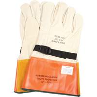 Leather Protector Gloves with Strap, Size 8, 12" L Distribution Jean Lapalme