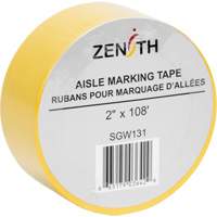 Ruban pour marquage d'all&eacute;es, 2" x 108', PVC, Jaune Distribution Jean Lapalme