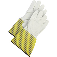 Classic Fitter's Gloves, Large, Grain Cowhide Palm, Fleece Inner Lining Distribution Jean Lapalme
