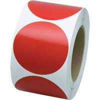 Marking Shapes, Circle, 3" L x 3" W, Red, Vinyl Distribution Jean Lapalme