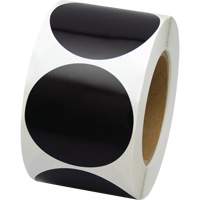 Coloured Marking Dots, Circle, 3" L x 3" W, Black, Vinyl Distribution Jean Lapalme