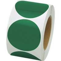 Coloured Marking Dots, Circle, 3" L x 3" W, Green, Vinyl Distribution Jean Lapalme