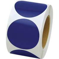 Coloured Marking Dots, Circle, 3" L x 3" W, Blue, Vinyl Distribution Jean Lapalme