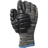 Gants antichocs enduits pour le martelage, 8/Moyen, Paume en Synth&eacute;tique, Poignet &eacute;lastique Distribution Jean Lapalme