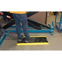 Tapis antifatigue, Losange, 1-2/3' x 3-1/4' x 3/4", Noir/Jaune, Polyur&eacute;thane Distribution Jean Lapalme