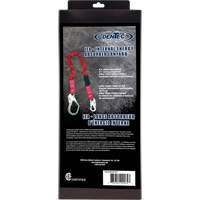 ShockSorb Internal Shock Lanyard, 6', Snap Hook Center, Snap Hook Leg Ends, Polyester Distribution Jean Lapalme