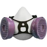 Ensemble de respirateur &agrave; demi-masque P100 Comfort-Air 400Nx noir sans soupape d'expiration, &eacute;lastom&egrave;re/Caoutchouc, Petit/Moyen Distribution Jean Lapalme