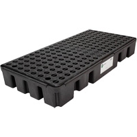 Palette de confinement des d&eacute;versements &agrave; profil bas Black Diamond, Capacit&eacute; de d&eacute;versement 25.5 gal. US, 49" x 24" x 6,5" Distribution Jean Lapalme