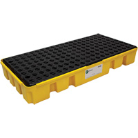Palette &agrave; profil bas pour contr&ocirc;le des d&eacute;versements, Capacit&eacute; de d&eacute;versement 25.5 gal. US, 49" x 24" x 6,5" Distribution Jean Lapalme