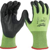 Gants &agrave; haute visibilit&eacute; enduits par trempage, Taille Petit, Calibre 15, Rev&ecirc;tement Polyur&eacute;thane, Enveloppe en Poly&eacute;thyl&egrave;ne, ASTM ANSI niveau A5 Distribution Jean Lapalme