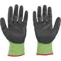 Gants &agrave; haute visibilit&eacute; enduits par trempage, Taille Petit, Calibre 15, Rev&ecirc;tement Polyur&eacute;thane, Enveloppe en Poly&eacute;thyl&egrave;ne, ASTM ANSI niveau A5 Distribution Jean Lapalme