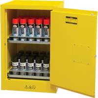 Flammable Aerosol Storage Cabinet, 12 gal., 1 Door, 23" W x 35" H x 18" D Distribution Jean Lapalme