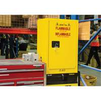 Flammable Aerosol Storage Cabinet, 12 gal., 1 Door, 23" W x 35" H x 18" D Distribution Jean Lapalme
